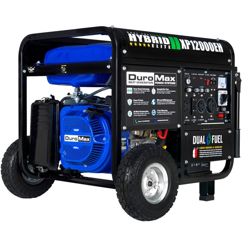 DuroMax XP12000EH dual-fuel portable generator