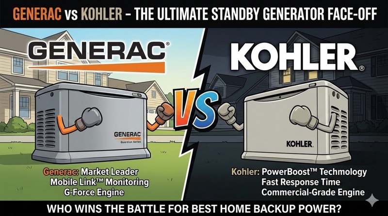Kohler vs Generac generator comparison